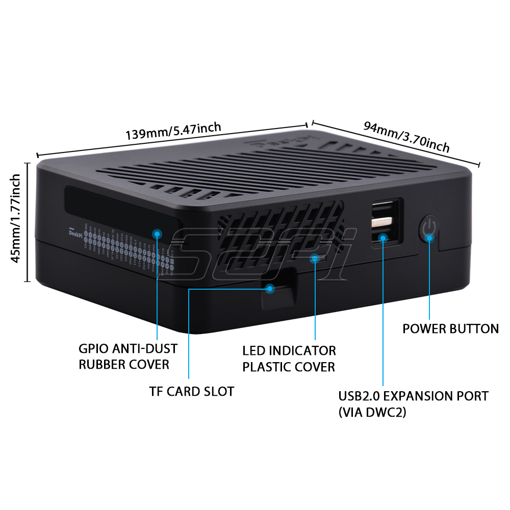 Capa NAS 52Pi DeskPi Lite com  - Argon One V3 M.2 Nvme Case avaliação e preço